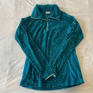 Women’s Columbia Quarter Zip Fleece Jacket Size Large